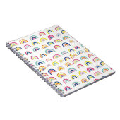 Regenboog waterverfpatroon notitieboek (Rechterzijde)