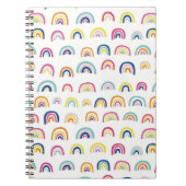 Regenboog waterverfpatroon notitieboek (Voorkant)