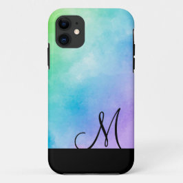 Regenboog waterverfschilderij met gepersonaliseerd Case-Mate iPhone case