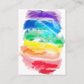 Regenboog Waterverven Bruiloft Receptie Enclosure Informatiekaartje (Achterkant)