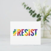 regenboog weerstaan briefkaart (Staand voorkant)