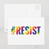 regenboog weerstaan briefkaart (Voorkant / Achterkant)