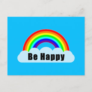 REGENBOOG - Wees Gelukkig Briefkaart