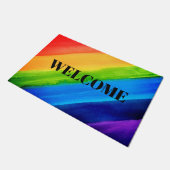 Regenboog Welkom Deurmat (Schuin)