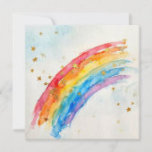 Regenboog wenskaart. kaart (Voorkant)