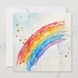 Regenboog wenskaart. kaart