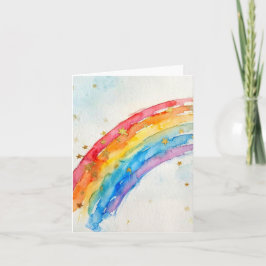 Regenboog wenskaart. kaart
