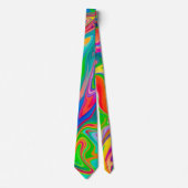 Regenboog werveling stropdas (Voorkant)