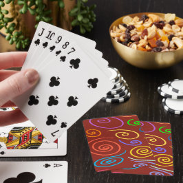 Regenboog Wervelingen Patroon Pokerkaarten