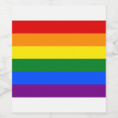 Regenboog wijnflesetiketten (set van 6) wijn etiket (Enkel label)