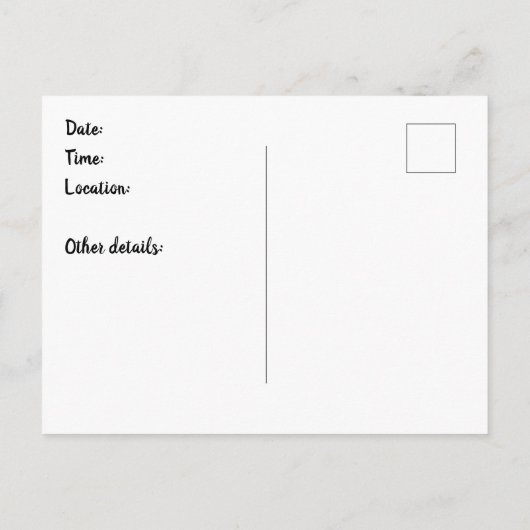 Regenboog Willekeurige Stippen Uitnodiging Briefkaart (Achterkant)