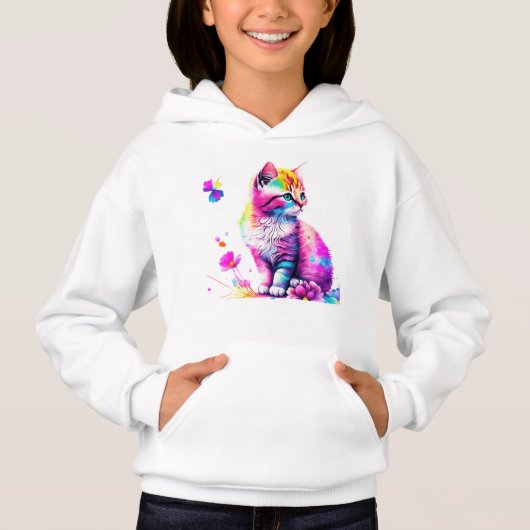 Regenboog Wispelturigheid: Kitten in Bloei (Voorkant)