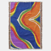 Regenboog Wol Deken (Voorkant Verticaal)