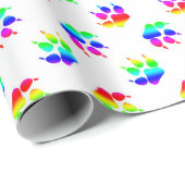 Regenboog Wolf Klauw Inpakpapier (Rol Hoek)