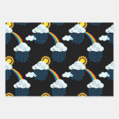 Regenboog Wolken Inpakpapier Vel (Voorkant)