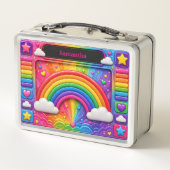 Regenboog Wolken Kleurrijke Lucht Patroonnaam (Achterkant)