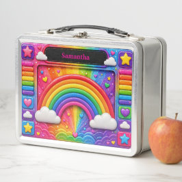 Regenboog Wolken Kleurrijke Lucht Patroonnaam