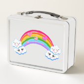 Regenboog Wolken Lunchbox (Voorkant)