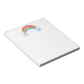 Regenboog Wolken Notitieblok (Schuin)
