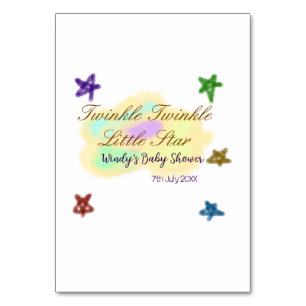 Regenboog wolken twinkelen Twinkle Little Star bab Kaart