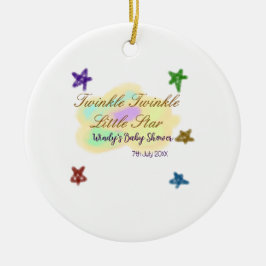 Regenboog wolken twinkelen Twinkle Little Star bab Keramisch Ornament