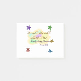 Regenboog wolken twinkelen Twinkle Little Star bab Post-it® Notes