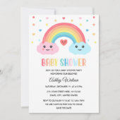 Regenboog Wonder Baby Borrel Kaart (Voorkant)