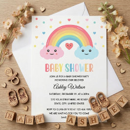 Regenboog Wonder Baby Borrel Kaart