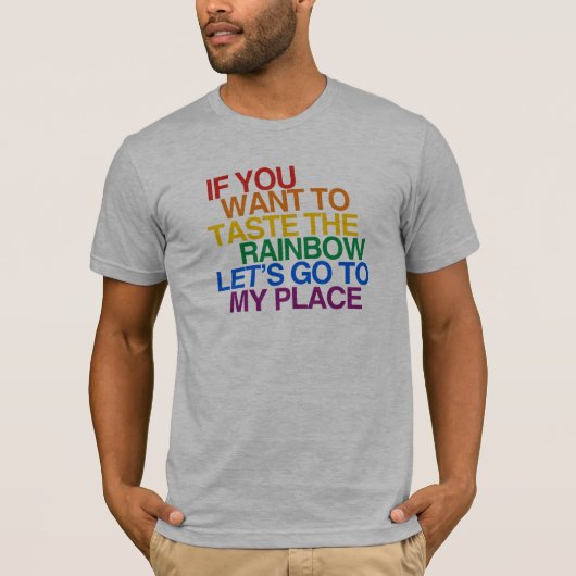 REGENBOOG WOORDEN T-SHIRT (Voorkant)