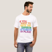 REGENBOOG WOORDEN T-SHIRT (Voorkant volledig)