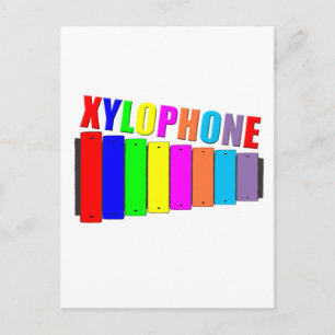 regenboog xylofoon briefkaart