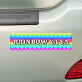 REGENBOOG YA YA BUMPERSTICKER (Op auto)