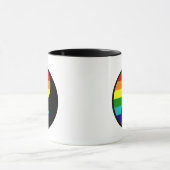 Regenboog Yin Yang LGBTQ Pride Evenwichtssymbool Mok (Midden)