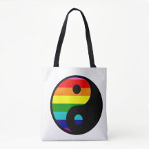 Regenboog Yin Yang LGBTQ Pride Evenwichtssymbool