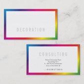 Regenboog Zakelijke Visitekaartjes (Voorkant / Achterkant)