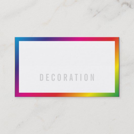 Regenboog Zakelijke Visitekaartjes (Voorkant)