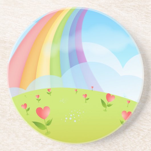 Regenboog Zandsteen Onderzetter (Voorkant)