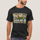 Regenboog Zebra | LGBTQ Pride | anders zijn T-shirt (Voorkant)