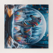Regenboog Zebra puzzel (Horizontaal)