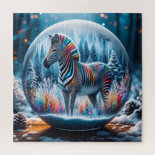 Regenboog Zebra puzzel (Verticaal)