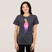 Regenboog Zebra | Show je strepen! Tri-Blend Shirt (Voorkant volledig)