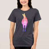 Regenboog Zebra | Show je strepen! Tri-Blend Shirt (Voorkant)