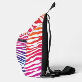 Regenboog Zebra Sling Bag (Rechts)