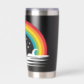 regenboog Zee monster Geïsoleerde Drinkbeker (Achterkant)