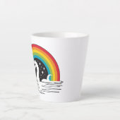 regenboog Zee monster Latte Mok (Voorkant)