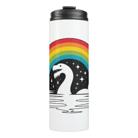 regenboog Zee monster Thermosbeker (Voorkant)