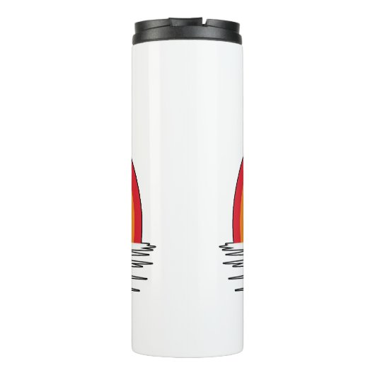 regenboog Zee monster Thermosbeker (Achterkant)