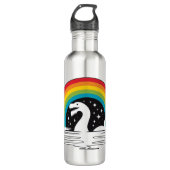 regenboog Zee monster Waterfles (Voorkant)