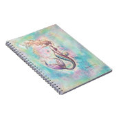 Regenboog Zeemeermin Fantasie Waterverf Kunst Notitieboek (Rechterzijde)