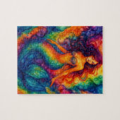 Regenboog Zeemeermin Legpuzzel (Horizontaal)